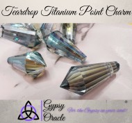 Teardrop Titanium Point Charm