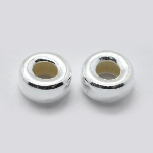 Rondelle 925 Sterling Silver Spacer Bead