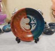 Soapstone Colored Bowl Om
