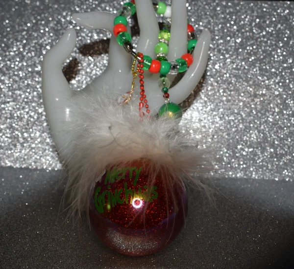 2in Merry Grinchmas Red