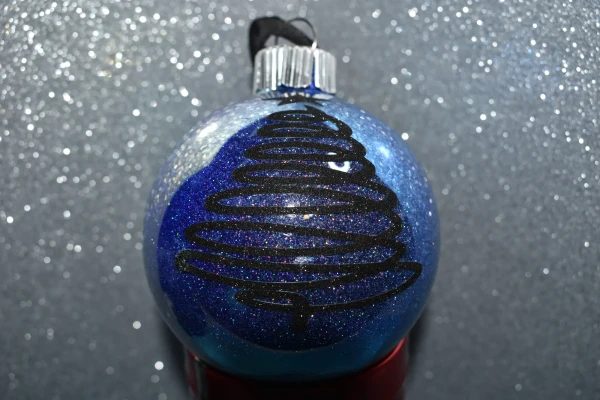 3in Blue Twisty Tree