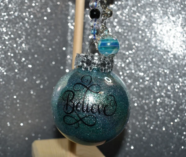 2in Believe Keychain