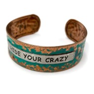 Hide Your Crazy Metal Western Cuff