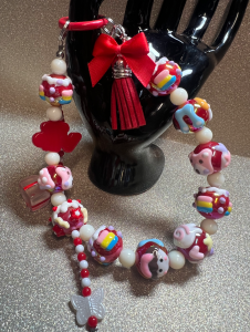 Beaded Christmas Bag Chains 