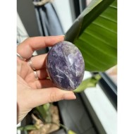 Lepidolite Crystal Palm Stone