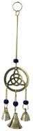 Brass Wind Chime with bells Triquetra