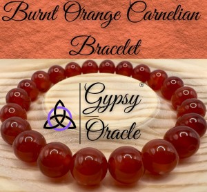 Burnt Orange Carnelian Agate Bracelet