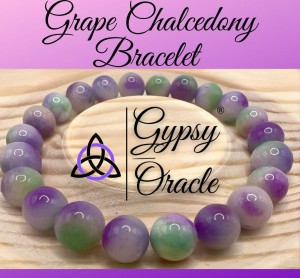 Grape Chalcedony Bracelet (dyed)