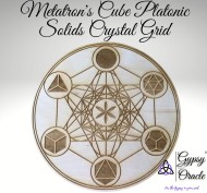 Metatron's Cube Platonic Solids Crystal Grid