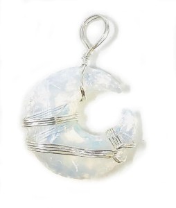 Opalite Pendant Phases of Moon