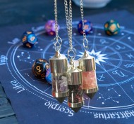 Chambered Empty Glass Pendulum 2"