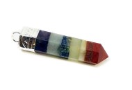 Single point Pencil Pendant 7 Chakra