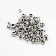 Round Spacer Beads 304 Stainless Steel