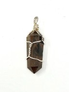 Tiger Eye Pendant Wire Wrapped