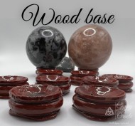 Wood Sphere Stand