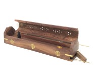 Wooden Coffin Box Incense and Cone burner